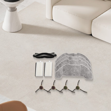 Essential Main Brush Filters Mop Cloth Kit for AIRROBO P30 Vacuum Cleaner A.