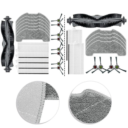 Essential Main Brush Filters Mop Cloth Kit for AIRROBO P30 Vacuum Cleaner B.