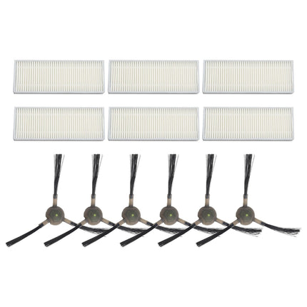 Upgrade Your Cleaning Experience with Replacement Filters and Side Brushes for EICOBOT R20 Robot Vacuum Cleaner.