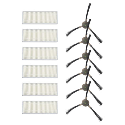 Upgrade Your Cleaning Experience with Replacement Filters and Side Brushes for EICOBOT R20 Robot Vacuum Cleaner.