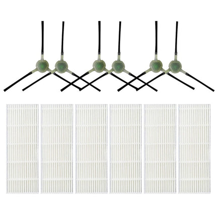 Upgrade Your Cleaning Experience with Replacement Filters and Side Brushes for EICOBOT R20 Robot Vacuum Cleaner.