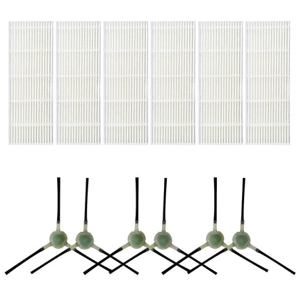 Upgrade Your Cleaning Experience with Replacement Filters and Side Brushes for EICOBOT R20 Robot Vacuum Cleaner.