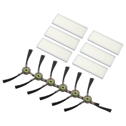 Upgrade Your Cleaning Experience with Replacement Filters and Side Brushes for EICOBOT R20 Robot Vacuum Cleaner.