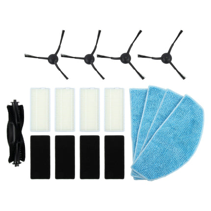 Luolandi Main Roller Brush For Tikom G8000 Pro/Honiture G20 Vacuum Cleaner Accessories Roller Side Brush Filter Mop Cloths Sweeper Part E.