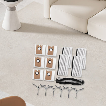 Replacement for iHome for Nova S1 Pro iHRVS1PRO-3BLK Main Brush Side Brush Kit.