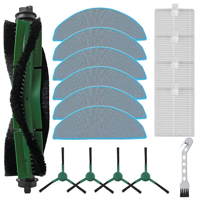 For Roomba 105 & For Combo Parts Set Main Brush Mop Cloth Side Brushes & Filters for Comprehensive Floor Cleaning Solutions.
