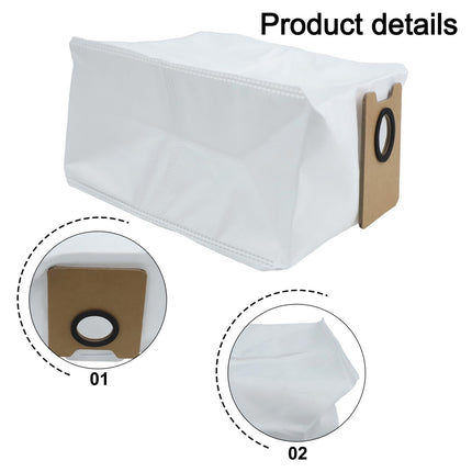 4 Pack Dust Bags For TAB Fairy 10 Robot Vacuum Cleaner Replacement Non-Woven Filter Bags Dust Bag Accessories.