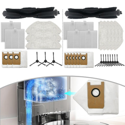 Main Brush Filters Mop Cloths Dust Bags For AIRROBO T20 T20+ Vacuum Cleaner B.