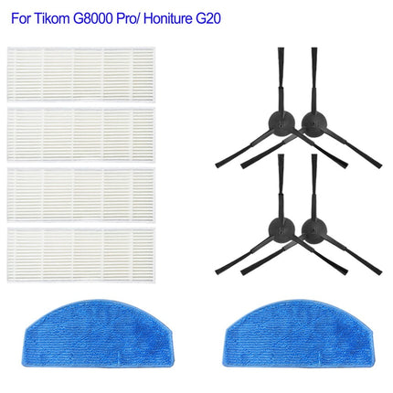Main Roller Brush For Tikom G8000 Pro/Honiture G20 Vacuum Cleaner Accessories Roller Side Brush Filter Mop Cloths Sweeper Part D.