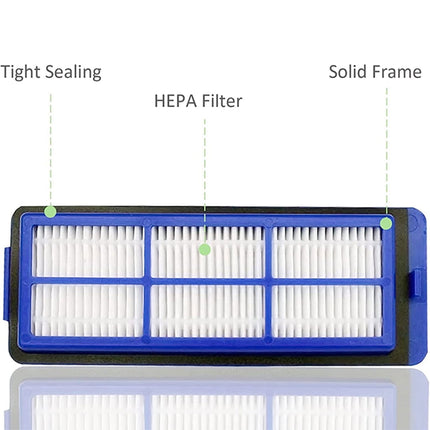 10PCS Filters Robot Vacuum Cleaner Part Accessories Robot Replacement Sweeper Tools Plastic Sweeping Robot Part Filters.
