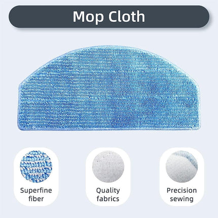Sweeper HEPA Filter Vacuum Roller Brush Side Brush Mopping Pads Replacement for G8000 G8000Pro Sweeping Robot.
