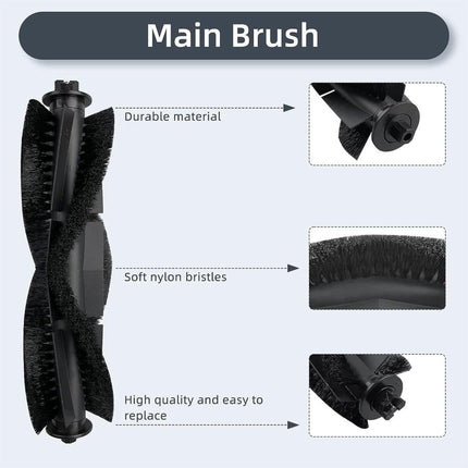 Sweeper HEPA Filter Vacuum Roller Brush Side Brush Mopping Pads Replacement for G8000 G8000Pro Sweeping Robot.