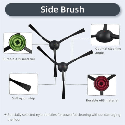 Sweeper HEPA Filter Vacuum Roller Brush Side Brush Mopping Pads Replacement for G8000 G8000Pro Sweeping Robot.