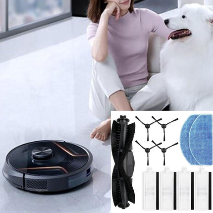 Sweeper HEPA Filter Vacuum Roller Brush Side Brush Mopping Pads Replacement for G8000 G8000Pro Sweeping Robot.
