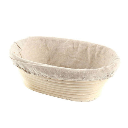 Lierteer Rattan Basket Bread Banneton Brotform Dough Proofing Proving Rattan Multi-Sizes 17*12*6 cm.