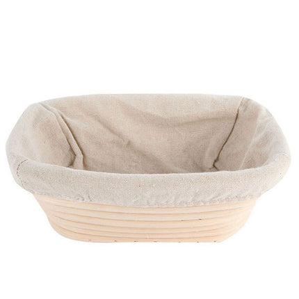 Lierteer Rattan Basket Bread Banneton Brotform Dough Proofing Proving Rattan Multi-Sizes 17*12*6 cm.