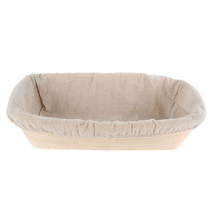 Lierteer Rattan Basket Bread Banneton Brotform Dough Proofing Proving Rattan Multi-Sizes 17*12*6 cm.