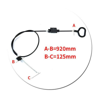 Universal Recliner Release D Ring Handle Pull Lever & Spring For Chairs & Sofas.