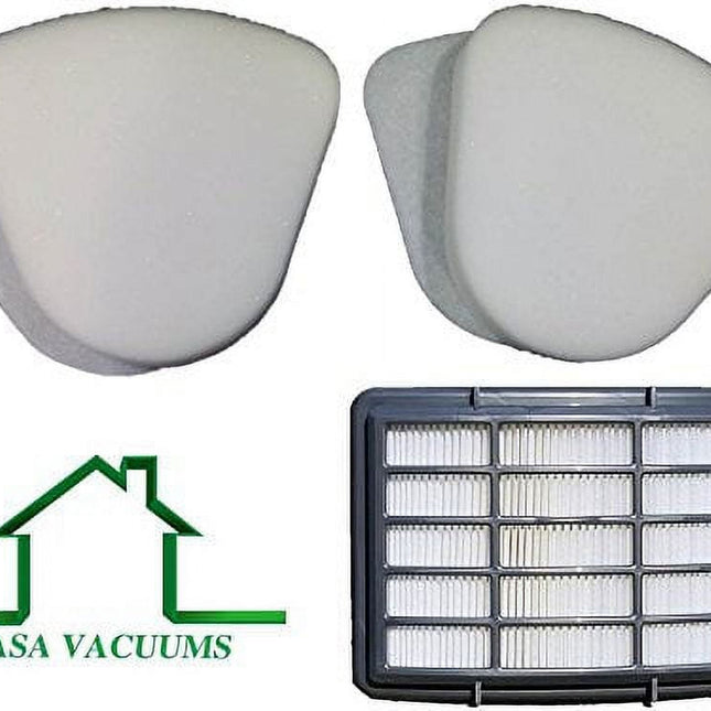2 Pack Shark Navigator Lift-away Filter Bundle NV350 NV351, NV352, NV355, NV356, NV360, NV370 NV357, NV391, NVLFT199, UV440, UV490CCO, UV540 Foam and Felt + 1 Hepa Filter; Shark Part # XFF350 XHF350.