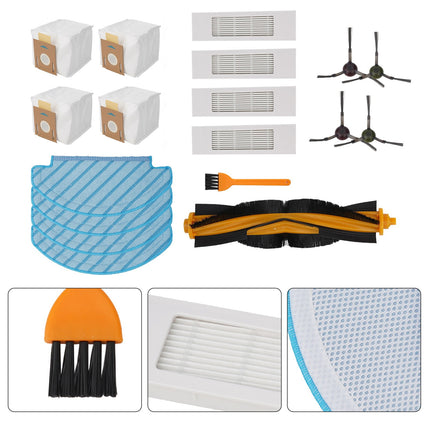 ECOVACS DEEBOOT N10/N10 PLUS Sweeping Machine Accessory Kit: Brush Roller, Side Brush, Mop Cloth, Filter, Dust Bag, Cleaning Brush Included.