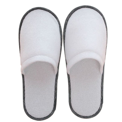 10Pairs Spa Hotel Guest Soft Slippers Closed Toe Disposable Travel Slipper.
