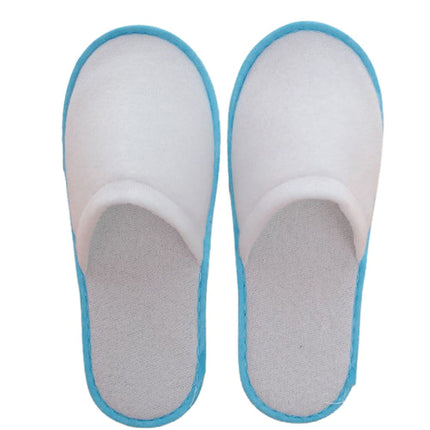 10Pairs Spa Hotel Guest Soft Slippers Closed Toe Disposable Travel Slipper.
