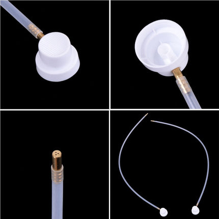 2Pcs Fluid Film Nozzle Extension Hose for Aerosol Cans Spray 50Cm.