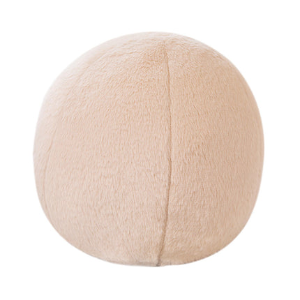 11.8 inch Ball Pillow Nordic Round Throw Pillows Boucle Ball Pillow Sphere Shaped Pillow Round Decorative Pillow for Couch, Sofa, Bedroom Beige.