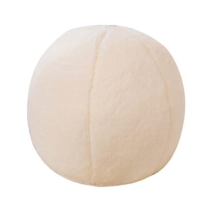 11.8 inch Ball Pillow Nordic Round Throw Pillows Boucle Ball Pillow Sphere Shaped Pillow Round Decorative Pillow for Couch, Sofa, Bedroom White.