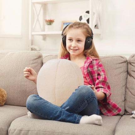 11.8 inch Ball Pillow Nordic Round Throw Pillows Boucle Ball Pillow Sphere Shaped Pillow Round Decorative Pillow for Couch, Sofa, Bedroom White.