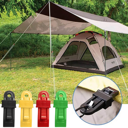 Tarp Clips, Heavy Duty Lock Grip, Reusable Tarp Clamps for for Secures Outdoor Camping, Awnings, Car Covers, Swimming Pool Covers Black.
