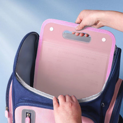 Portable Vertical Expanding Accordion Folder with 13 Pockets, Large Capacity File Organizer Bag A4 Letter Size P-ink.