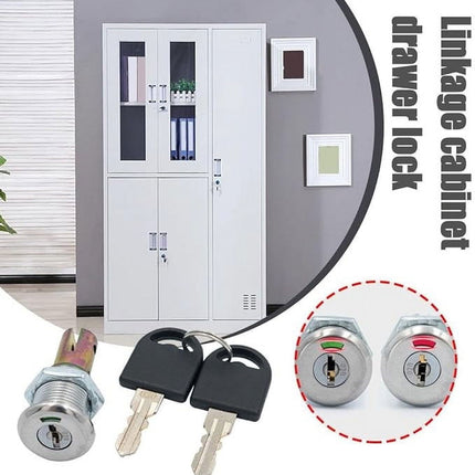 Toolbox Lock,Cabinet Locks with Keys, Universal Craftsman Tool Box Lock, Toolbox Lock Iron Cabinet Insert Linkage Drawer Lock Set.