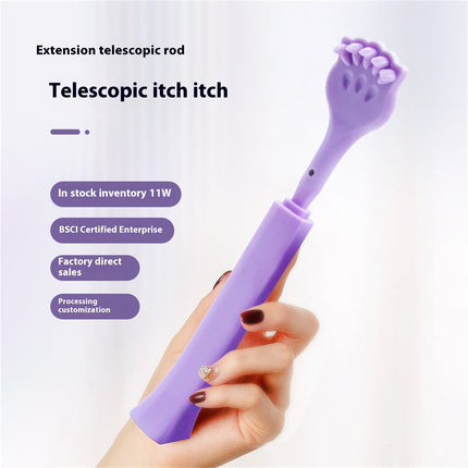 Portable Extendable Telescopic Back Scratchers Cat Claw, Do Not Want People Itching and Scratching, Multifunctional Scratching and Itching Artifact, Scratch Back Telescopic Purple.