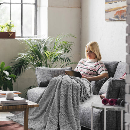 Warm Blankets for Winter, Winter Blankets Queen Size,King Blankets for The Bed, Winter Blankets Queen Size,Super Soft Throw Blankets, Silky Flannel Fleece Bed Blanket Blue.