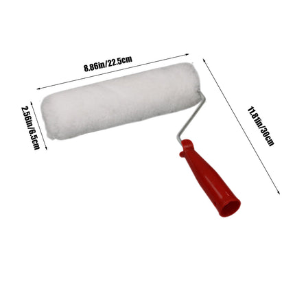 High-Performance Paint Roller Set - Ideal for Walls, Cabinets, and Furniture for Painting Walls Cabinet Doors Paint Roller Brush Paint Roller Including Tray Paint Set for House Painting White.