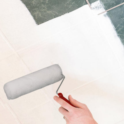 High-Performance Paint Roller Set - Ideal for Walls, Cabinets, and Furniture for Painting Walls Cabinet Doors Paint Roller Brush Paint Roller Including Tray Paint Set for House Painting White.