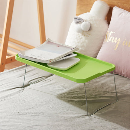 Foldable Lap Desks Laptop Tray for Bed or Couch,Portable Breakfast Serving Tray with Folding Legs, Vuyungers Lightweight Mini Lazy Small Table, Laptop Stand for Working, Reading and Writing Green.