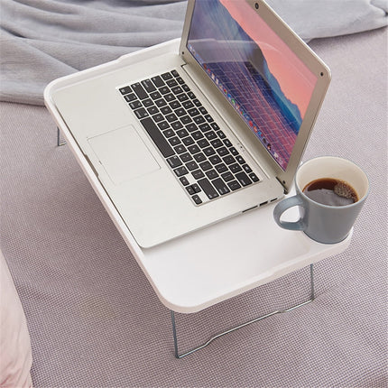 Foldable Lap Desks Laptop Tray for Bed or Couch,Portable Breakfast Serving Tray with Folding Legs, Vuyungers Lightweight Mini Lazy Small Table, Laptop Stand for Working, Reading and Writing Hot Pink.