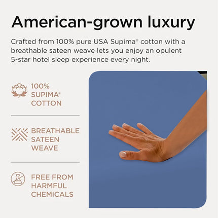 Waterproof Bed Flat Sheet ,Best Season Cotton Sheet-Long Staple Cotton Sheets Set, Soft Cotton Bed Sheets,Reusable Washable Mattress Protector Sheet, Furniture Cover for Bedding,Couch Blue.