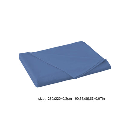 Waterproof Bed Flat Sheet ,Best Season Cotton Sheet-Long Staple Cotton Sheets Set, Soft Cotton Bed Sheets,Reusable Washable Mattress Protector Sheet, Furniture Cover for Bedding,Couch Blue.