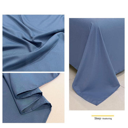 Waterproof Bed Flat Sheet ,Best Season Cotton Sheet-Long Staple Cotton Sheets Set, Soft Cotton Bed Sheets,Reusable Washable Mattress Protector Sheet, Furniture Cover for Bedding,Couch Blue.