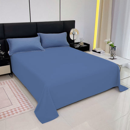 Waterproof Bed Flat Sheet ,Best Season Cotton Sheet-Long Staple Cotton Sheets Set, Soft Cotton Bed Sheets,Reusable Washable Mattress Protector Sheet, Furniture Cover for Bedding,Couch Blue.