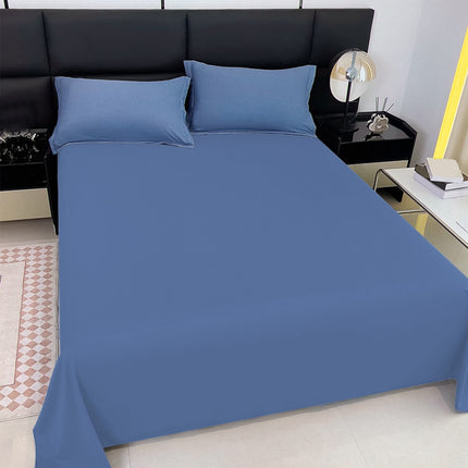 Waterproof Bed Flat Sheet ,Best Season Cotton Sheet-Long Staple Cotton Sheets Set, Soft Cotton Bed Sheets,Reusable Washable Mattress Protector Sheet, Furniture Cover for Bedding,Couch Blue.