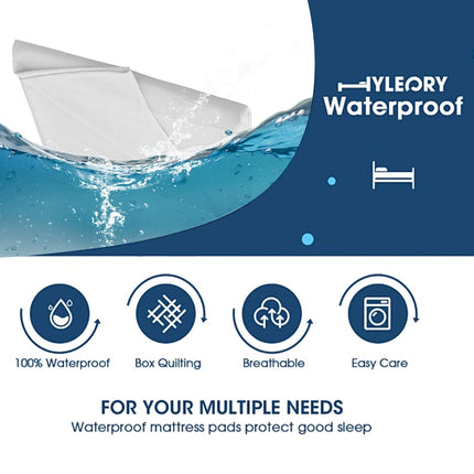 Waterproof Bed Flat Sheet ,Best Season Cotton Sheet-Long Staple Cotton Sheets Set, Soft Cotton Bed Sheets,Reusable Washable Mattress Protector Sheet, Furniture Cover for Bedding,Couch White.