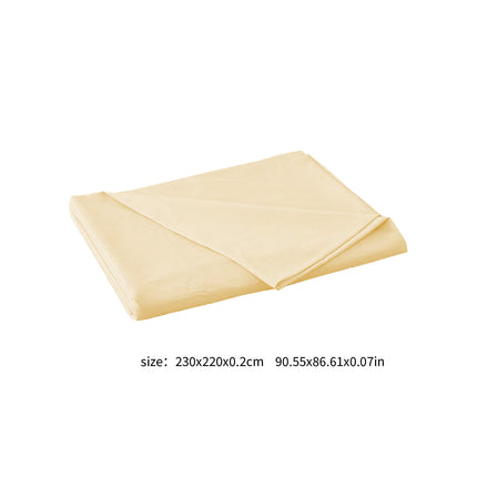 Waterproof Bed Flat Sheet ,Best Season Cotton Sheet-Long Staple Cotton Sheets Set, Soft Cotton Bed Sheets,Reusable Washable Mattress Protector Sheet, Furniture Cover for Bedding,Couch Yellow.