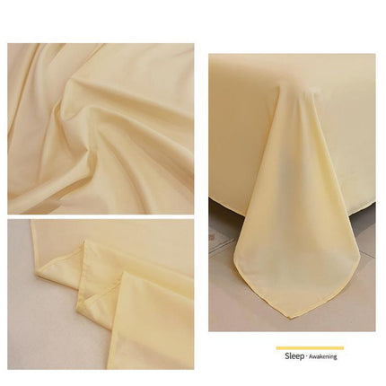 Waterproof Bed Flat Sheet ,Best Season Cotton Sheet-Long Staple Cotton Sheets Set, Soft Cotton Bed Sheets,Reusable Washable Mattress Protector Sheet, Furniture Cover for Bedding,Couch Yellow.