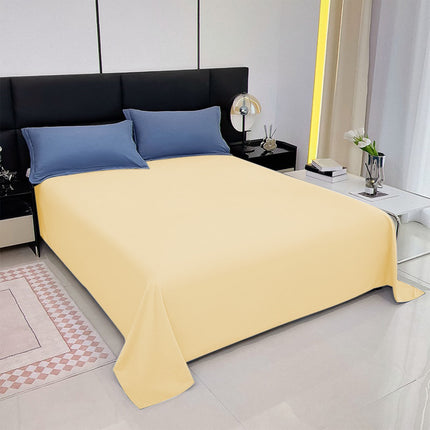 Waterproof Bed Flat Sheet ,Best Season Cotton Sheet-Long Staple Cotton Sheets Set, Soft Cotton Bed Sheets,Reusable Washable Mattress Protector Sheet, Furniture Cover for Bedding,Couch Yellow.