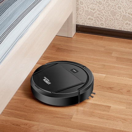 Robot Vacuum Cleaner, 4 in 1 Ultra Thin Low Operation Intelligent Sweeping Mopping Robot,for Hard Floor, Pet Hair and Low-Piled Carpet,Quiet,Integral Memory Multiple Cleaning Modes Vacuum Black.