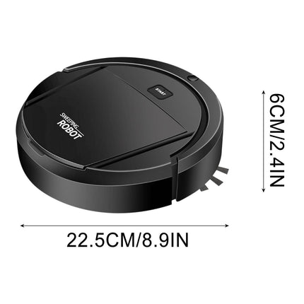 Robot Vacuum Cleaner, 4 in 1 Ultra Thin Low Operation Intelligent Sweeping Mopping Robot,for Hard Floor, Pet Hair and Low-Piled Carpet,Quiet,Integral Memory Multiple Cleaning Modes Vacuum Black.